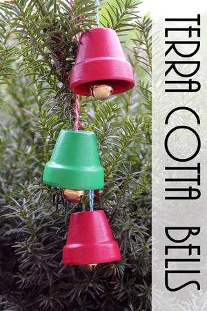 Terra Cotta Bells: DIY Christmas Ornaments