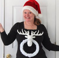 Deer Head DIY Ugly Christmas Sweater