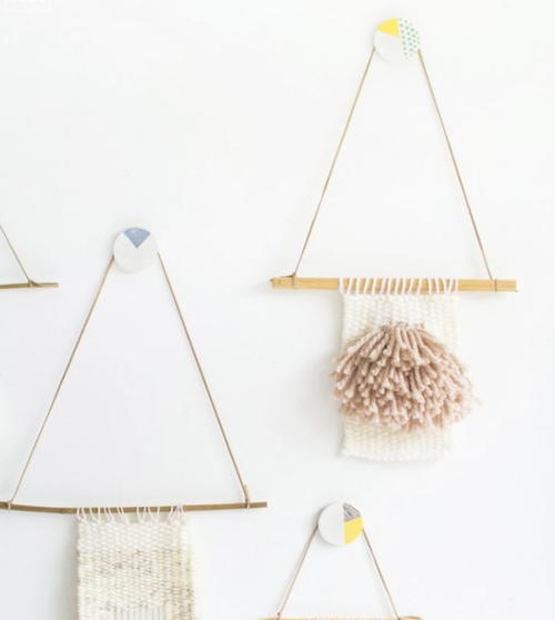 Adorable Painted Clay DIY Wall Hooks