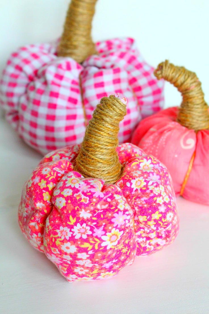 No Sew Fabric Pumpkins Tutorial 9062