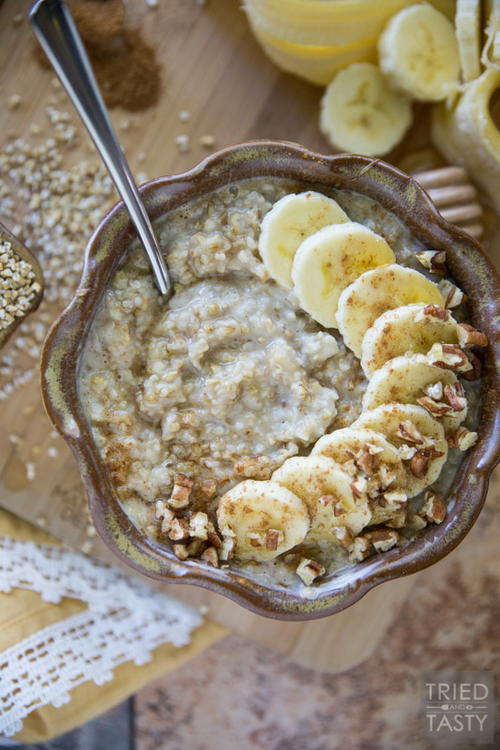 Banana Cream Pie Oatmeal
