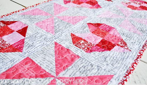 Love Notes Table Runner Pattern