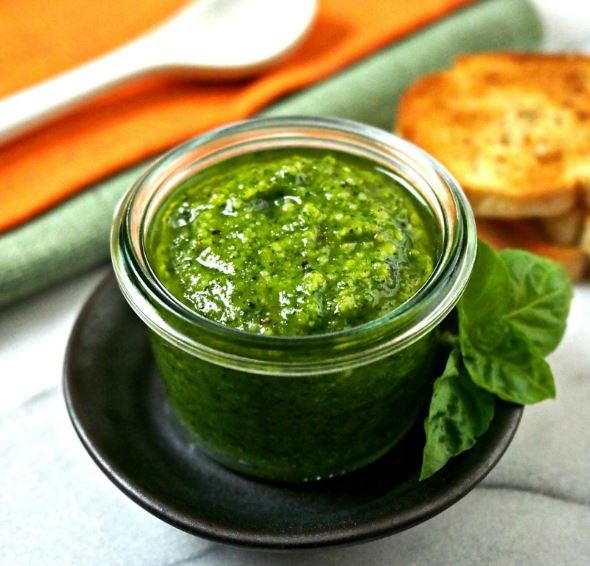 Ten Minute Ridiculously Easy Basil Pesto Recipe 1731