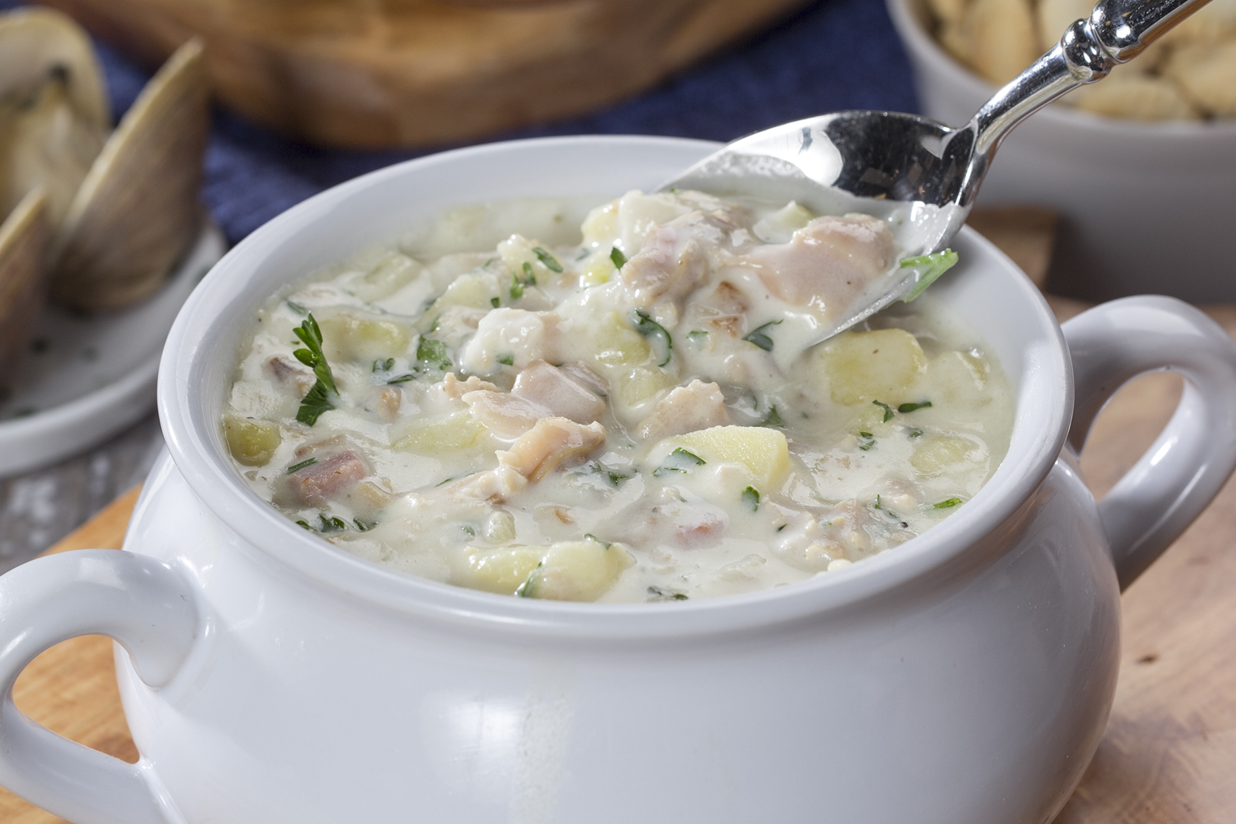 New England Clam Chowder | MrFood.com