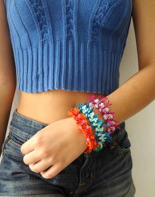 Bohemian Bottlebrush Bracelets