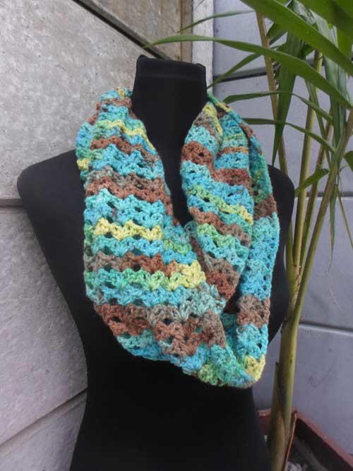 Lacy Starry Eye Infinity Scarf