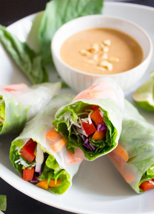 Vegan Salad Spring Rolls