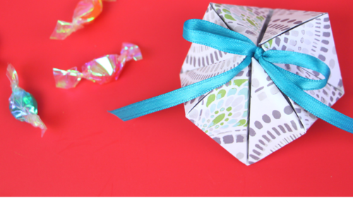 Origami Geometric Gift Box 