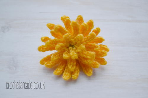 Autumn Hawkbit Crochet Flower