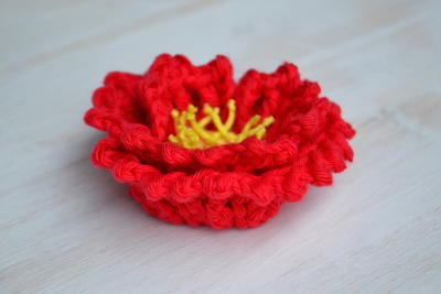 Island Poppy Crochet Flower