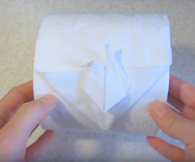 Cool Crane Toilet Paper Origami