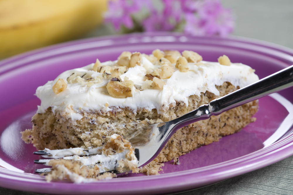 Neighborly Banana Cake | MrFood.com Banana cake near me