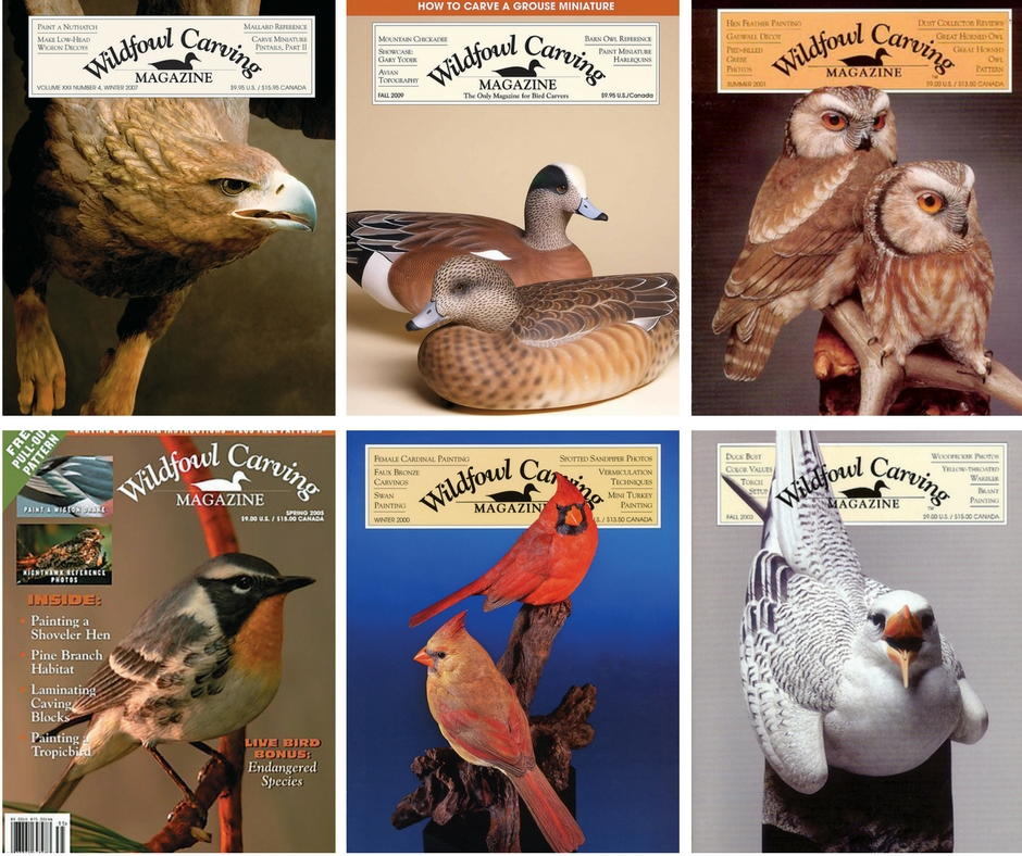2000-2009 Issues of Wildfowl Carving Magazine