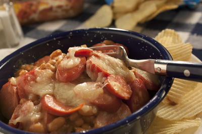 Hot Dog 'n' Bean Casserole