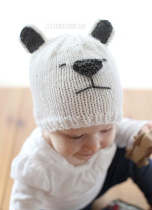 Little Polar Bear Knit Hat