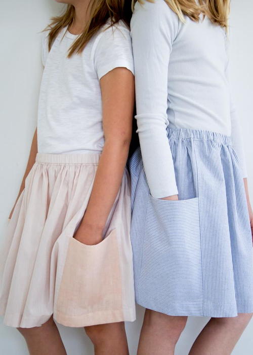 Simple Gathered Skirt Tutorial | AllFreeSewing.com