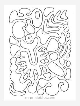 Abstract Coloring Page No 3