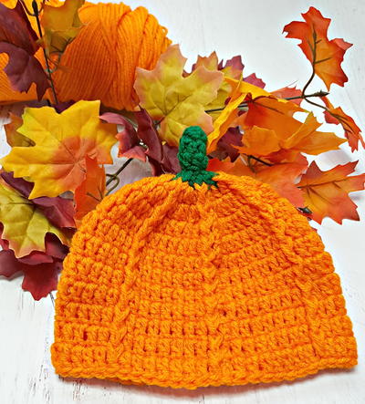 Crochet Pumpkin Hat 