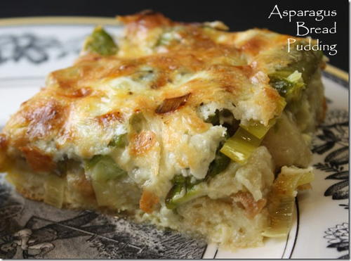 Savory Asparagus Bread Pudding Recipe