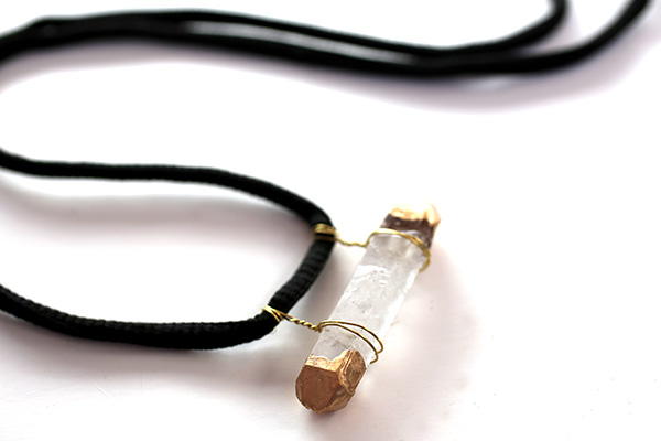 Dipped in Gold Crystal Necklace