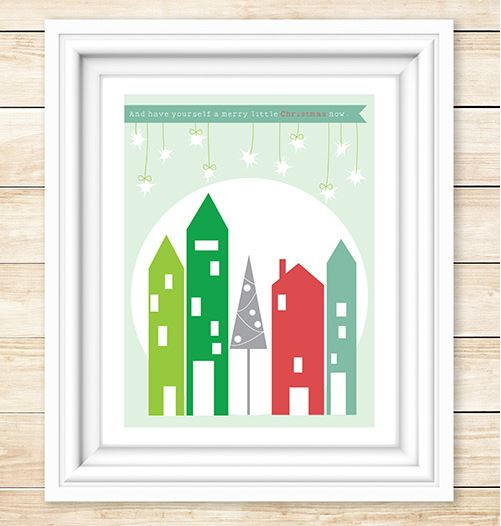 Merry Little Christmas Printable Wall Art