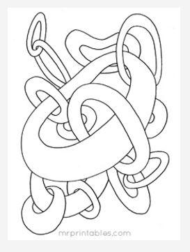 Abstract Coloring Page No 4