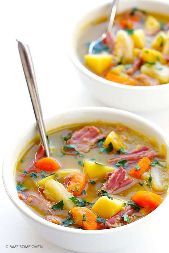 Slow Cooked Corned Beef and Cabbage Soup | RecipeLion.com