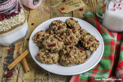 Cranberry-Oatmeal Chocolate Chip Cookies in a Jar