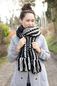 Laing Home Ribbed Scarf - Biscuit