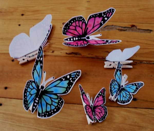 Mini Clothespin Butterflies