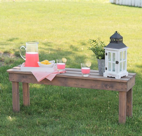 Simple and Affordable Outdoor DIY Bench
