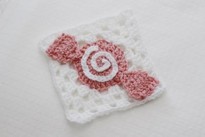 Sweet as Candy Crochet Granny Square