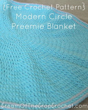 Modern Circle Preemie Blanket