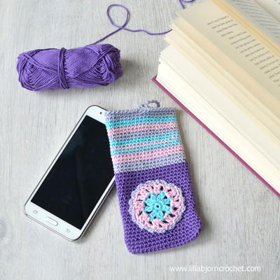 Cute and Colorful Crochet Phone Cozy