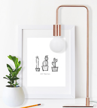 Clever Cacti Printable Wall Art