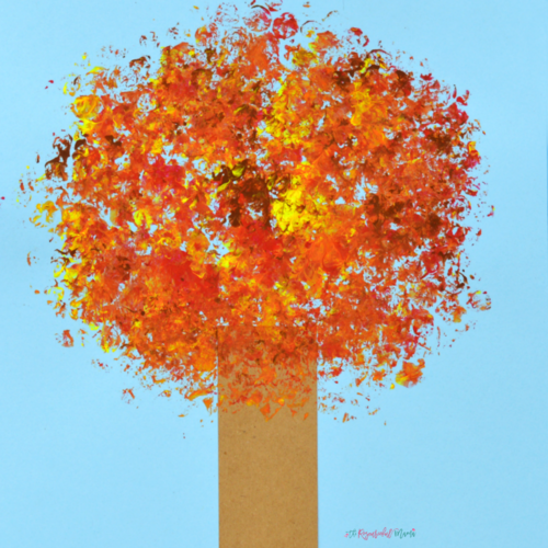 Painted Fall Tree Craft