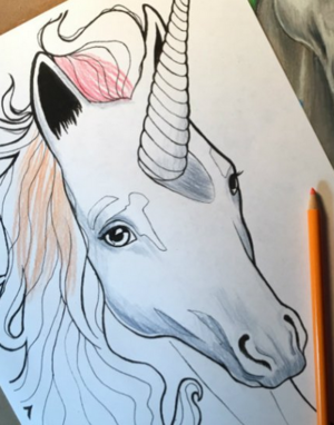free unicorn printable coloring page allfreepapercrafts com
