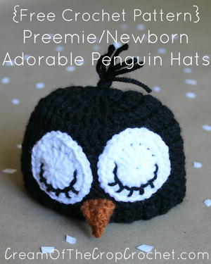 Preemie/Newborn Adorable Penguin Hat