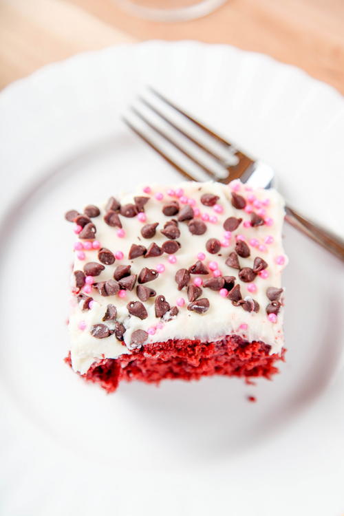 Red Velvet Poke Cake