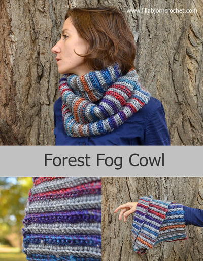 Forest Fog Crochet Cowl