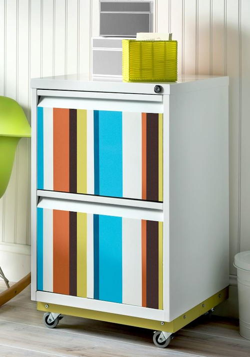 Color Splash DIY File Cabinet Makeover
