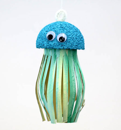 Toilet Paper Roll Jellyfish Craft
