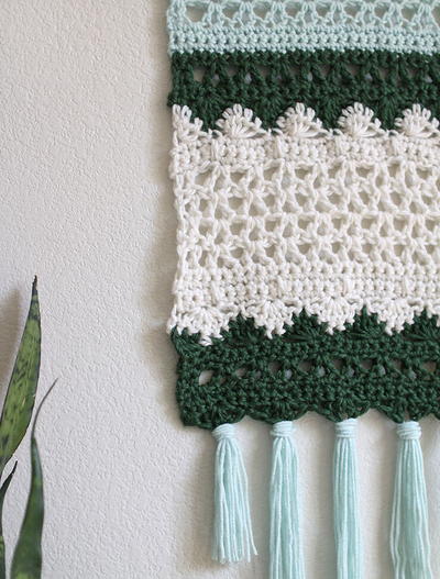 Splashes of Color Crochet Wall Hanging