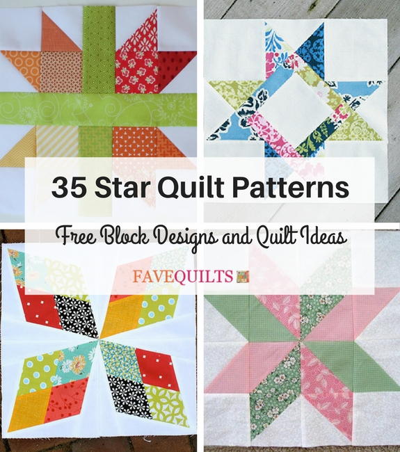 33 Star Quilt Patterns: Free Block Designs and Quilt Ideas | FaveQuilts.com
