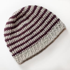 Basic Striped Crochet Hat Pattern