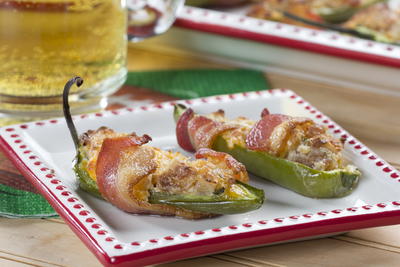 Bacon-Wrapped Jalapeno Poppers