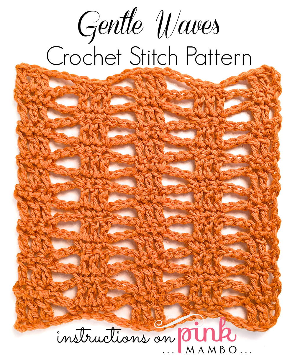 Open Waves Stitch Crochet Pattern Tutorial