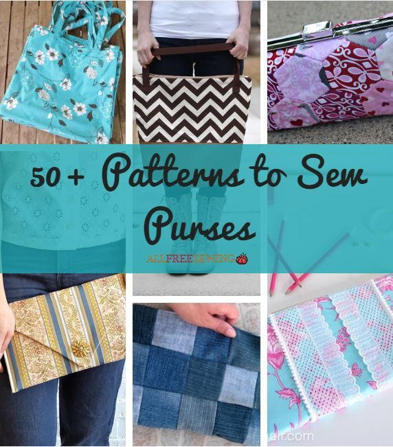 50+ Patterns to Sew Purses