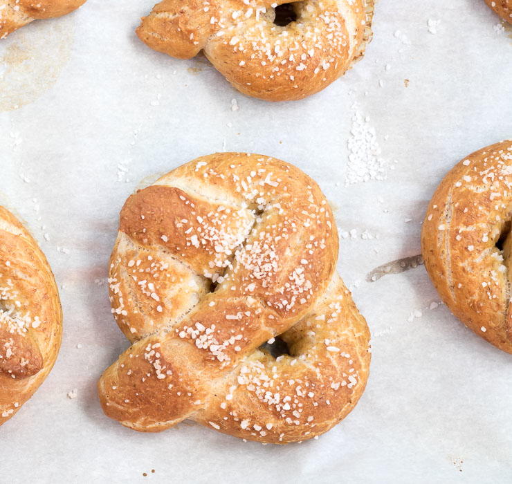Soft Whole Wheat Pretzels