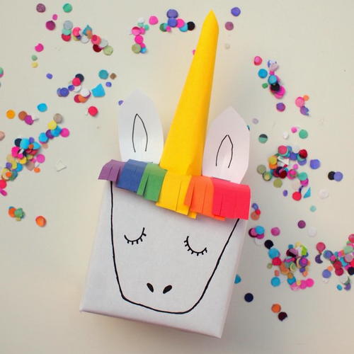 Whimsical Unicorn DIY Gift Box | AllFreePaperCrafts.com